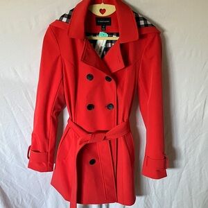 41 Hawthorn: Leandra Belted Rain Jacket- XS